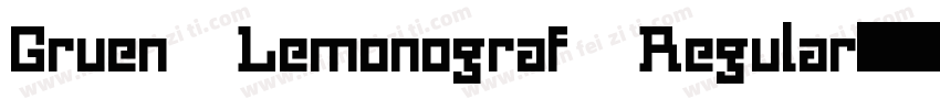 Gruen Lemonograf Regular字体转换